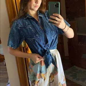 Vintage denim style tee